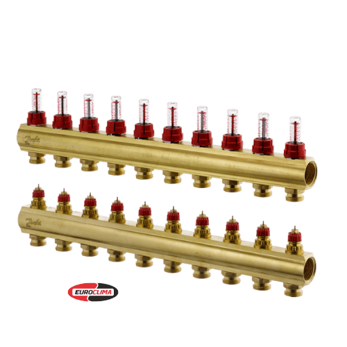 Danfoss Şüşəli Kollektor 10+10 088U0530
